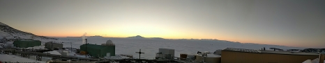 View of the sea ice and Mt. Discovery to the south from MCM.
